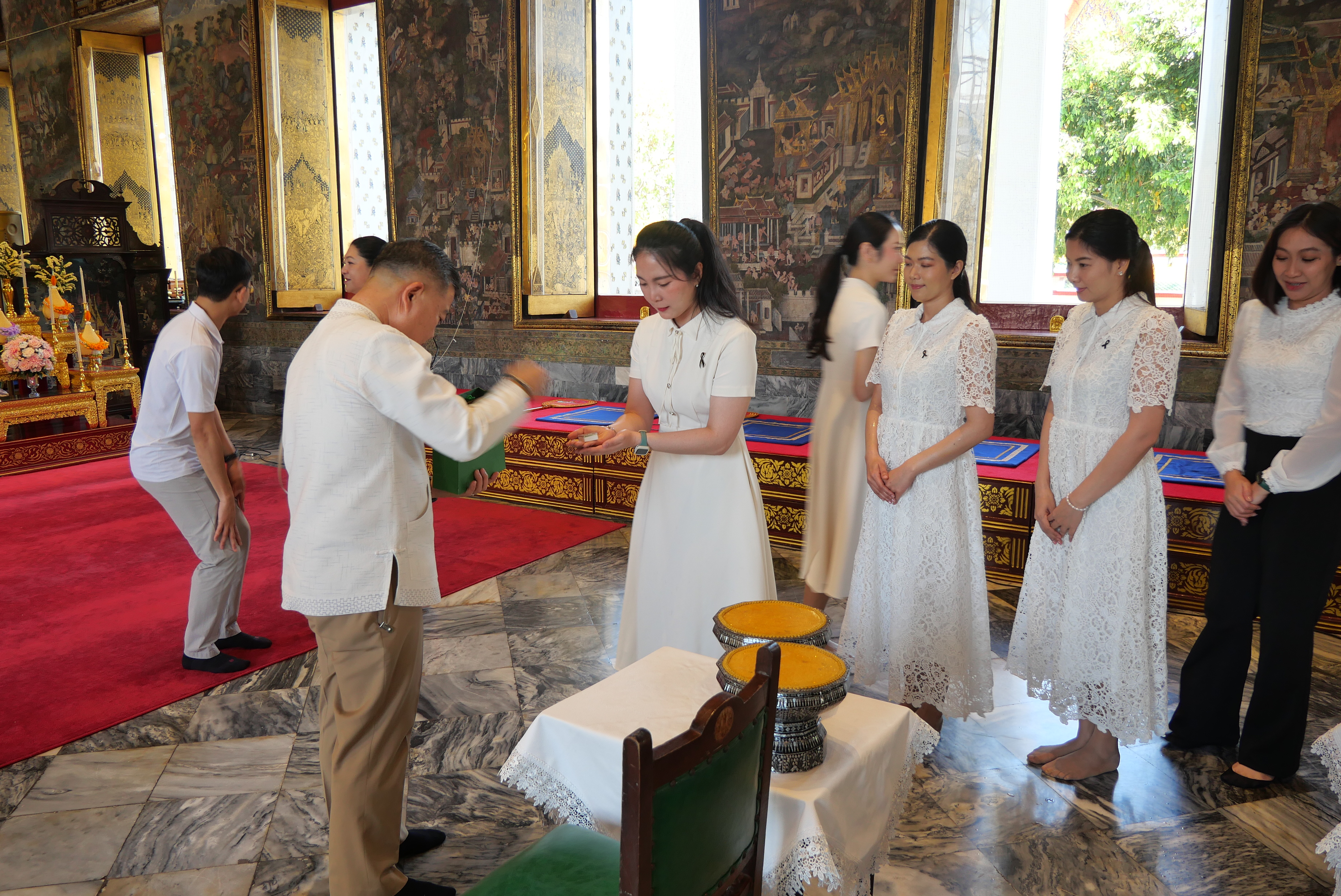 title - ปลัดกระทรวงเกษตรและสหกรณ์ พร้อมด้วยคณะผู้จัดเตรียมงานพระราชพิธีพืชมงคลจรดพระนังคัลแรกนาขวัญ ประจำปี ๒๕๖๙ ทำบุญถวายผ้าไตรและเครื่องไทยธรรม